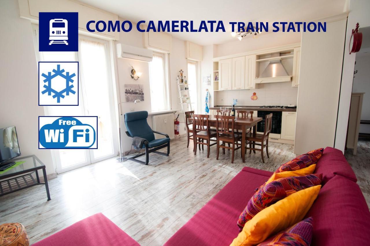 Ferienwohnung Casina - Self Check In 24H - Como Camerlata Train Station Exterior foto